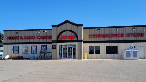 Store front of Home & Agro Centre at Avonlea